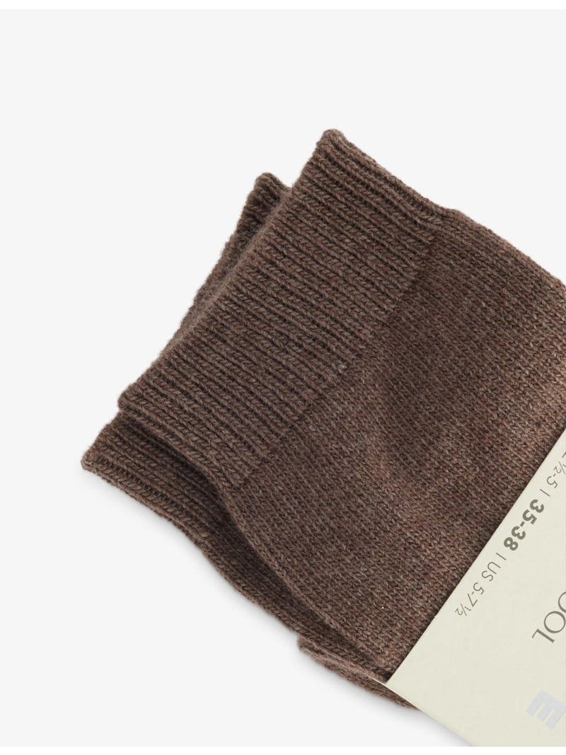 FALKE calf-length knit socks in wool cashmere blend - British product