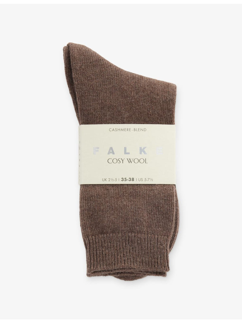 FALKE calf-length knit socks in wool cashmere blend - British product