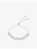 CARAT London Stevie sterling silver cubic zirconia bracelet 21cm, UK version