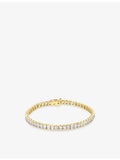 CARAT London tennis bracelet yellow gold vermeil cubic zirconia 18cm, UK version