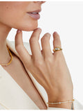 CARAT London Phoebe bracelet 18ct gold vermeil cubic zirconia - British product