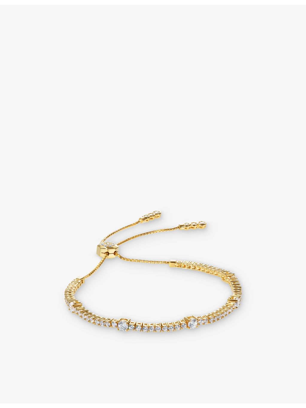 CARAT London Phoebe bracelet 18ct gold vermeil cubic zirconia - British product