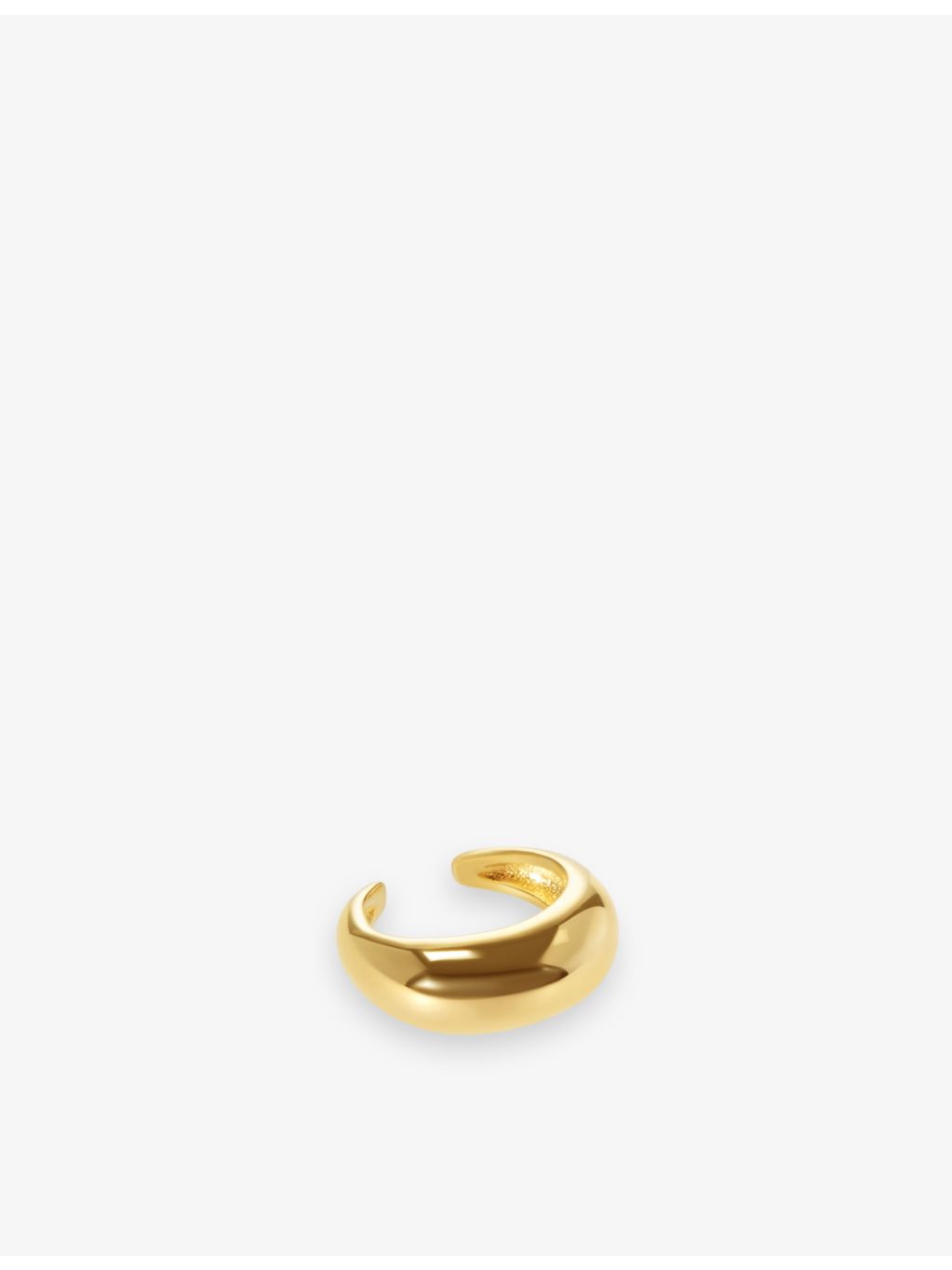 CARAT London 18ct yellow gold vermeil single cuff earring (British brand)