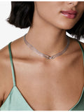CARAT London sterling silver cubic zirconia necklace 40cm (British brand)