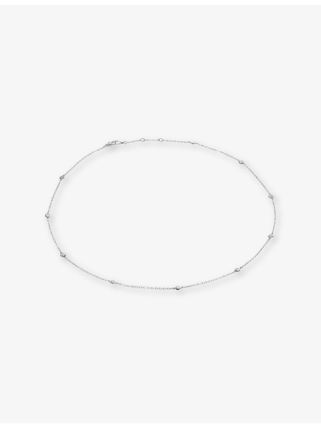 CARAT London Petra sterling silver cubic zirconia necklace (British brand)