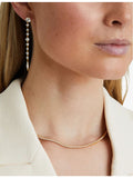 CARAT London Lexi gold vermeil tennis necklace with cubic zirconia (British brand)