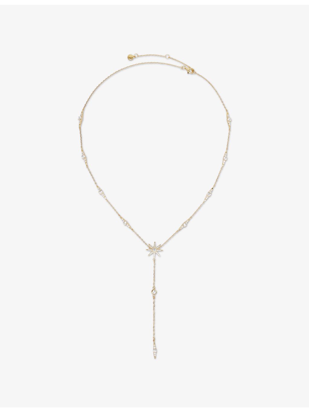 CARAT London Mimosa gold vermeil cubic zirconia necklace 45cm (British brand)
