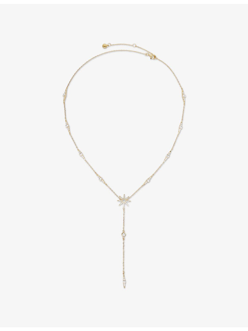 CARAT London Mimosa gold vermeil cubic zirconia necklace 45cm (British brand)