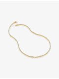 CARAT London gold vermeil necklace with cubic zirconia, imported from the UK