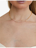 Carat London Phoebe gold vermeil tennis necklace, imported from the UK