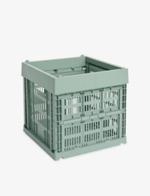 HAY stackable plastic storage crate Colour Crate Cube, UK version
