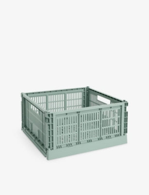 HAY storage crate square colour large, imported from the UK