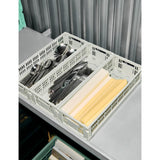 HAY oblong stackable plastic crate 34.5cm - British product