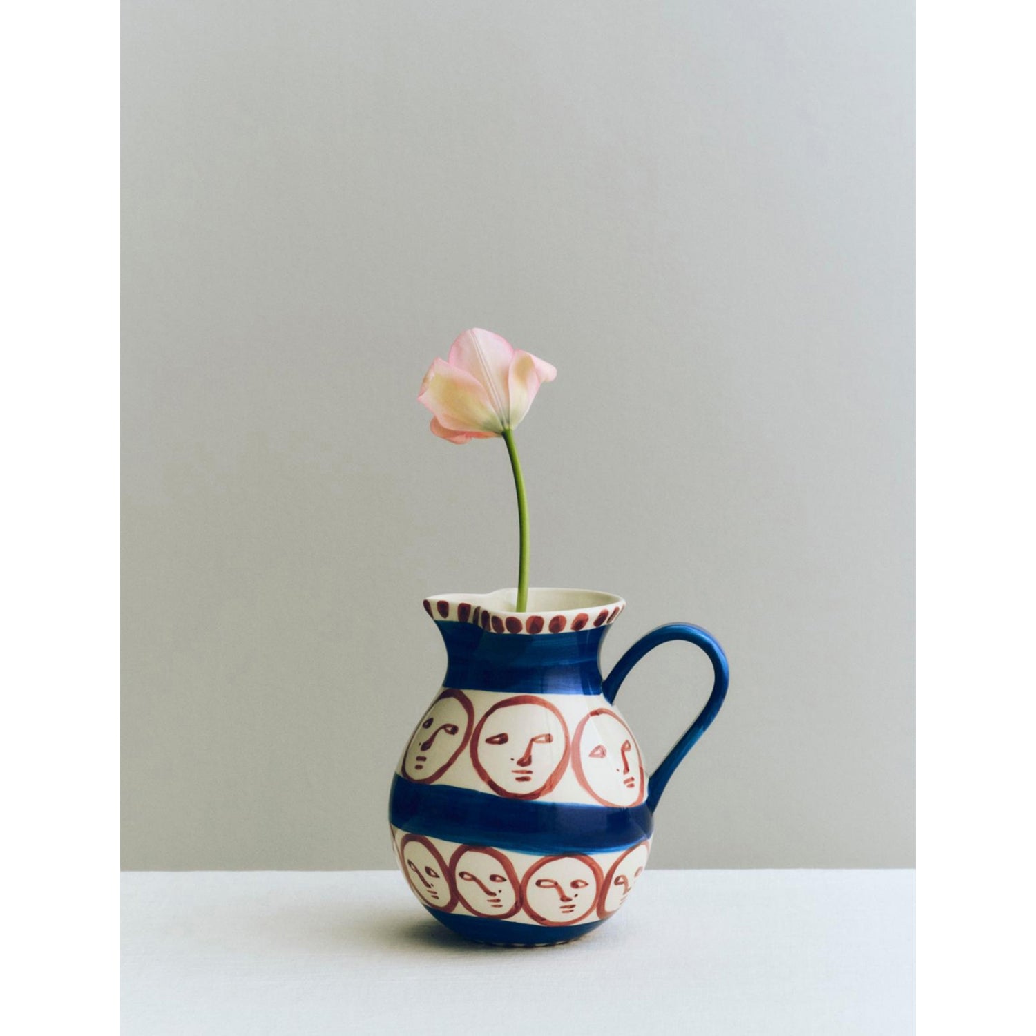 Hay La Pittura ceramic jug with hand-painted design, imported from the UK