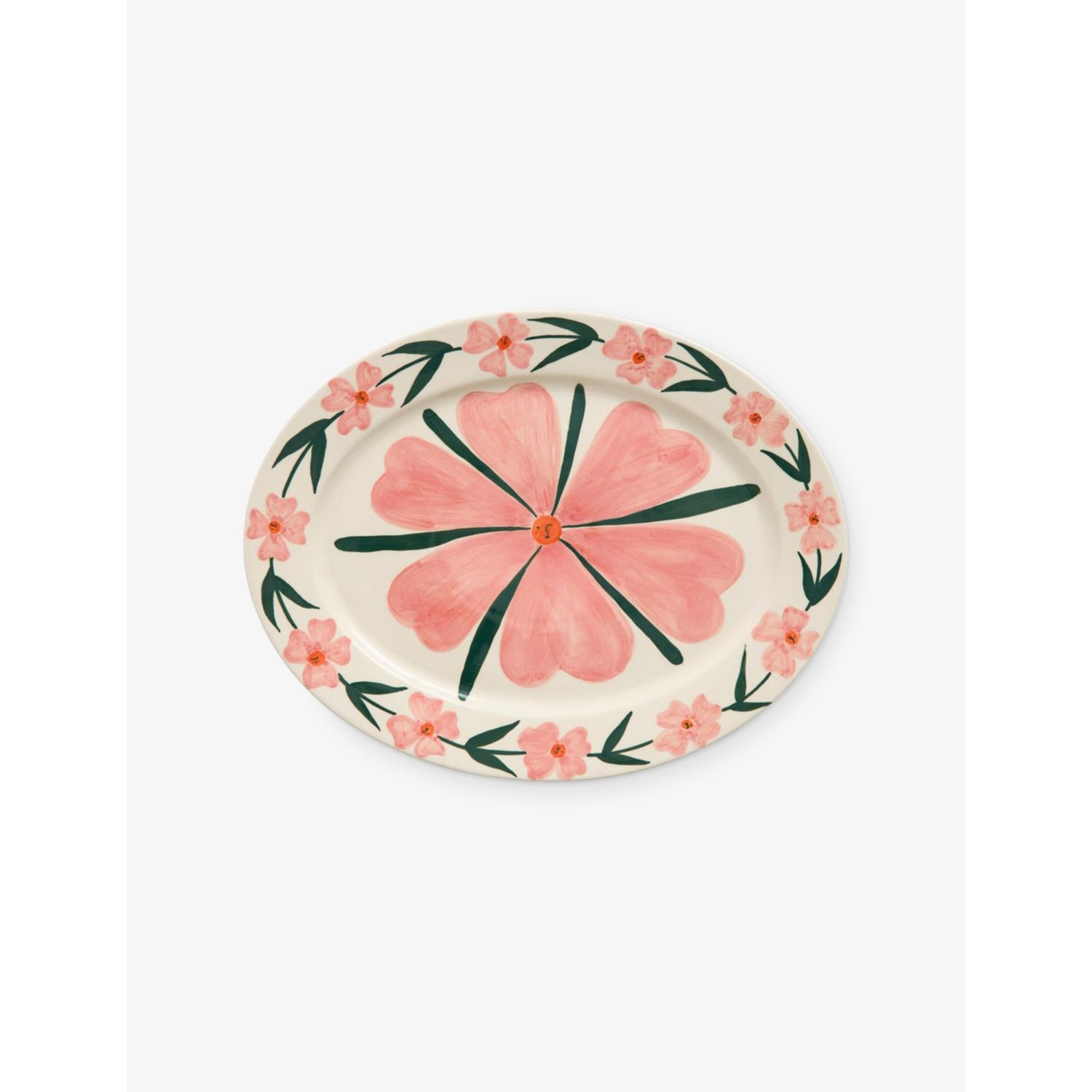 La Pittura Ceramic Oval Serving Platter - CHARLOTTE