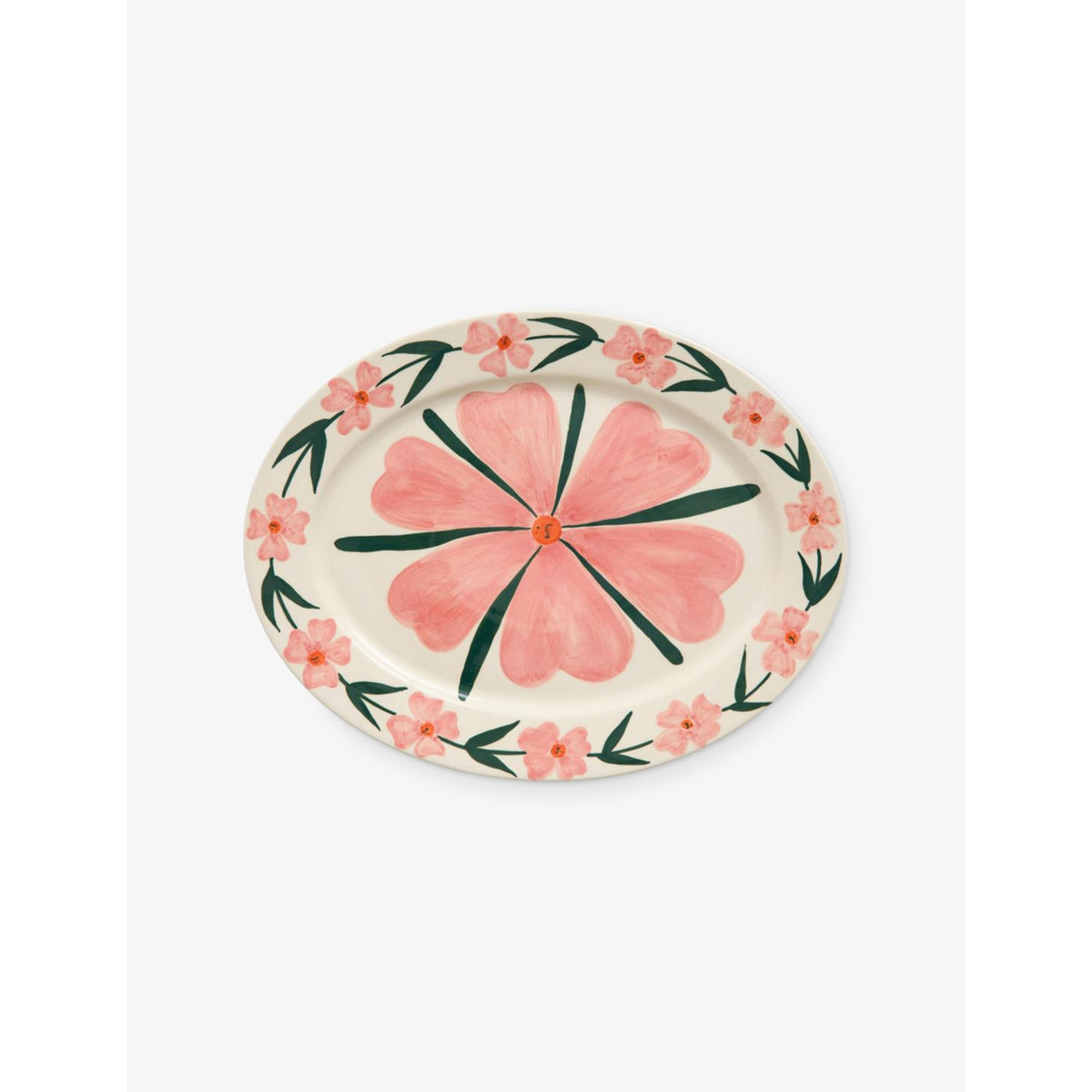La Pittura Ceramic Oval Serving Platter - CHARLOTTE