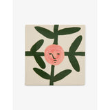 La Pittura Trivet Ceramic Coaster - Blush Face Vine