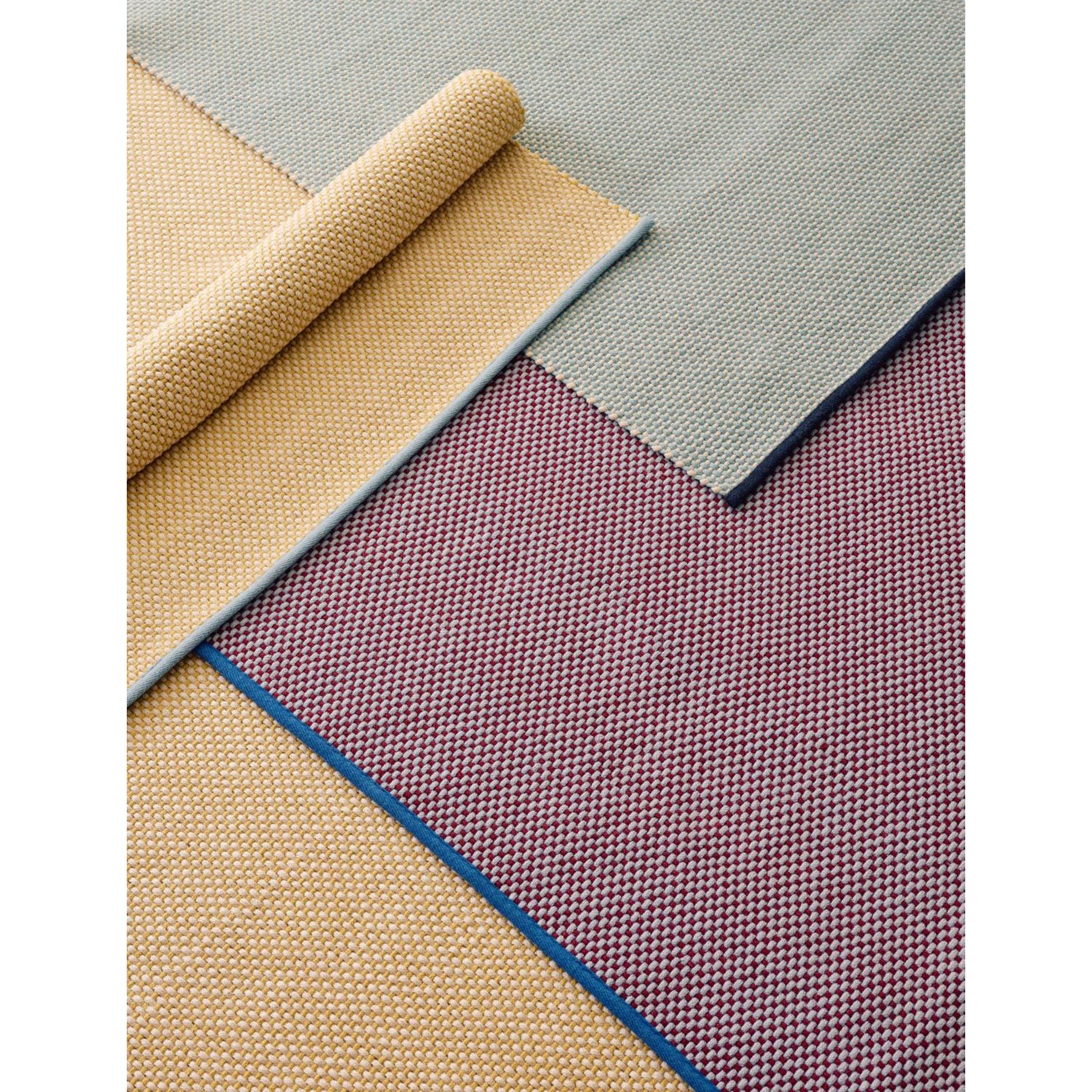 Hay 3 Colour jute and wool rug, 140x200cm, imported from the UK