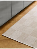 Hay wool rug with check design 140x200cm (British brand)