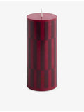 HAY column candle 15cm with check pattern, UK version