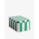 HAY striped tin container 7.3cm, imported from the UK