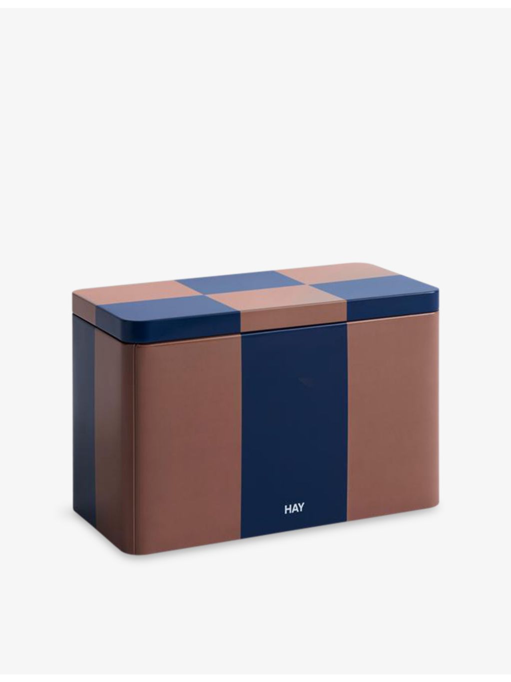 HAY tin container striped medium 12.5cm, imported from the UK