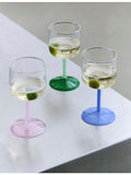 HAY tinted borosilicate wine glasses set of two, imported from the UK