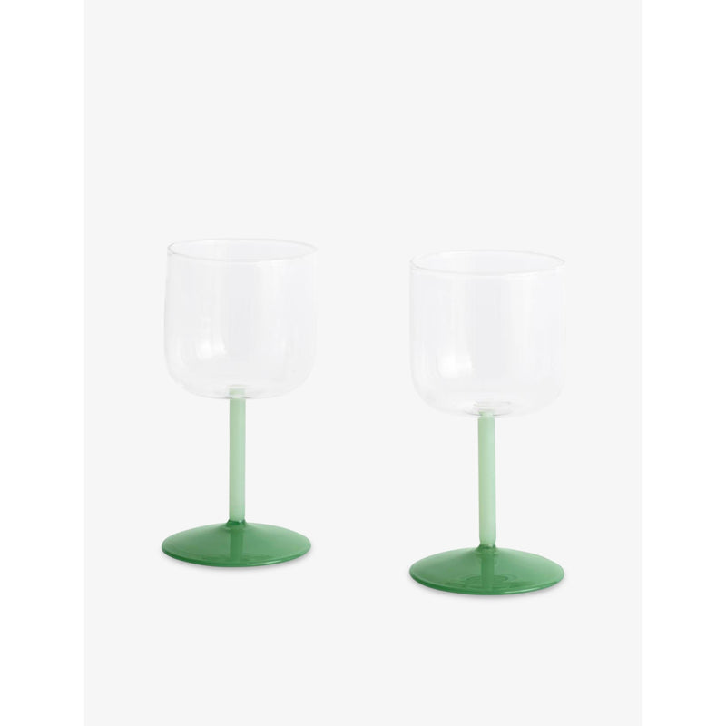 HAY tinted wine glasses set of two (British brand)