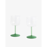HAY tinted wine glasses set of two (British brand)
