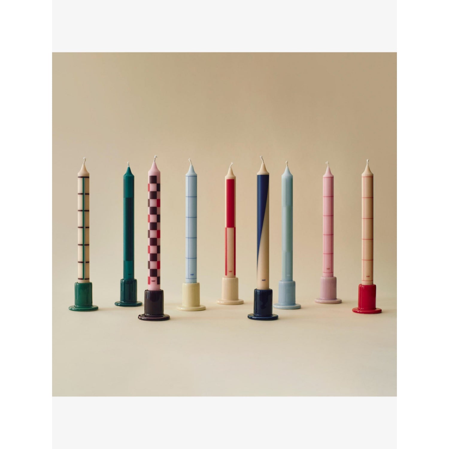HAY tube earthenware candleholder 5cm (British brand)