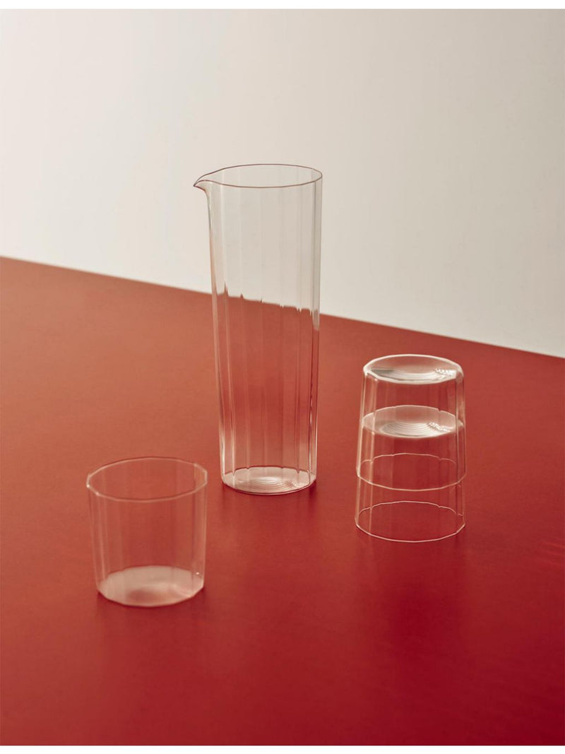 HAY Angle glass carafe 0.9L transparent (British brand)