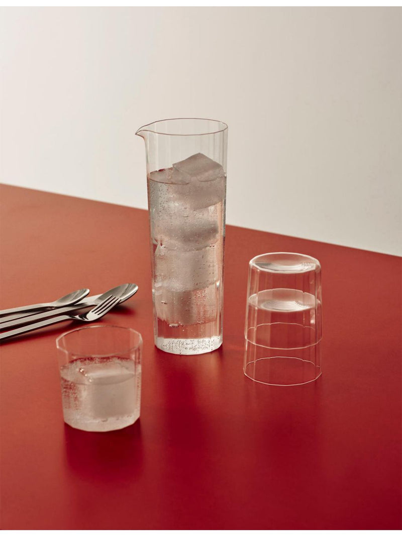 HAY Angle glass carafe 0.9L transparent (British brand)