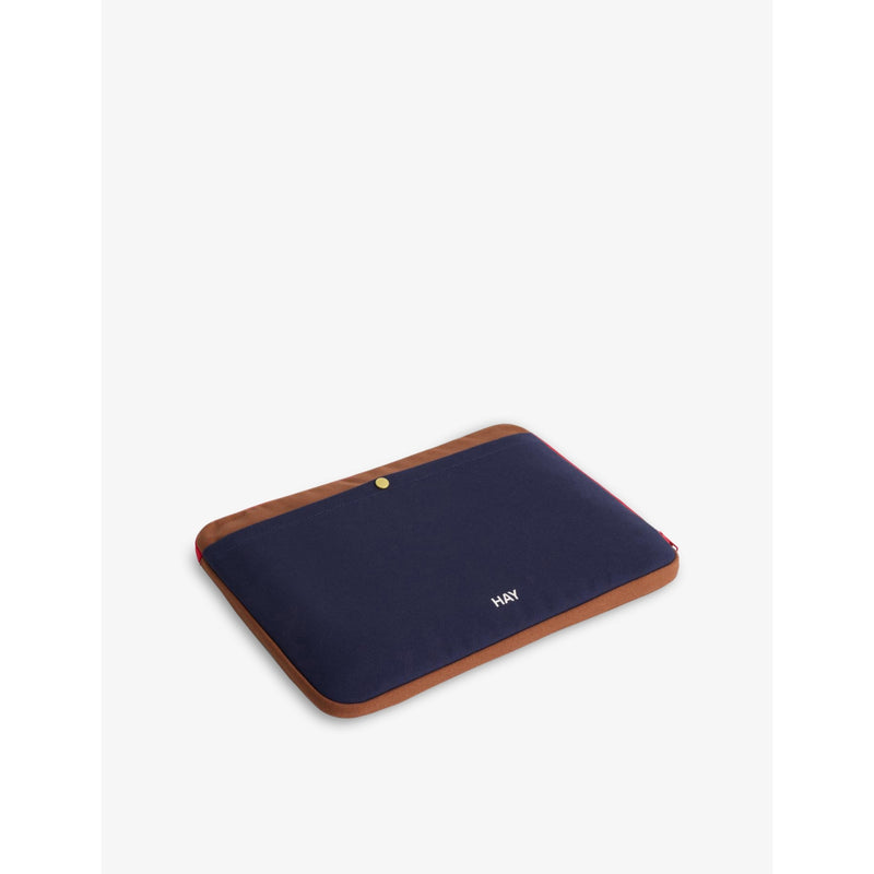 HAY colour-block cotton laptop case, imported from the UK