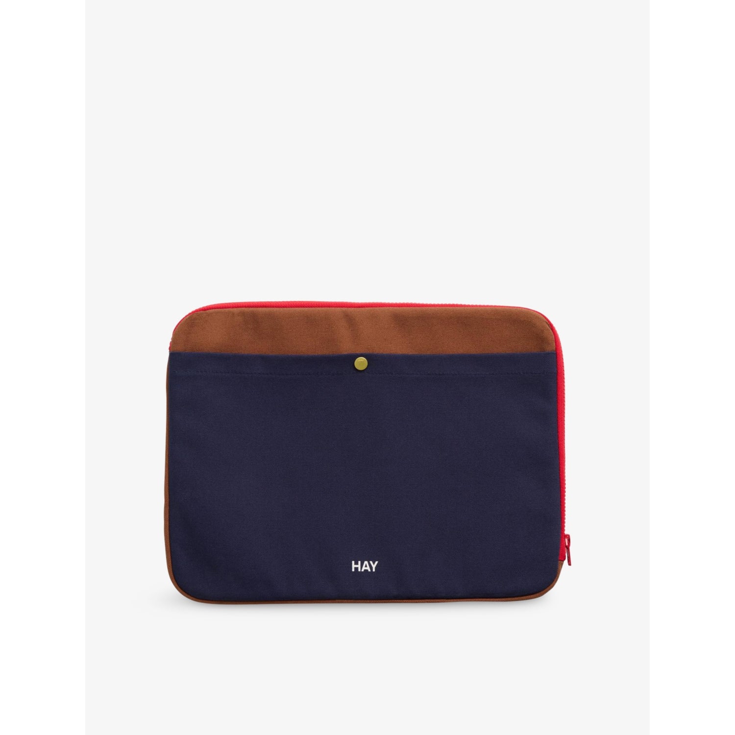 Colour-Block Branded Cotton Laptop Case - MIDNIGHT BLUE MULTI