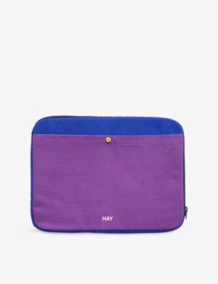 HAY Colour-Block Cotton Laptop Case 26x35x1.5cm