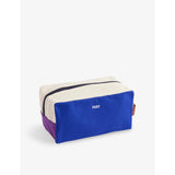 Branded Colour-Block Cotton Wash Bag - CREAM MULTI