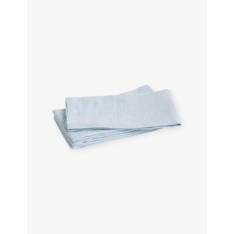 Tavolo cotton linen napkins set of four in hay tone (British brand)