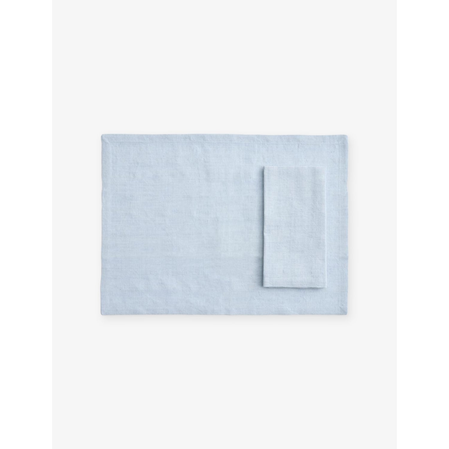 Tavolo Cotton And Linen Napkins Set Of Four - SOFT BLUE