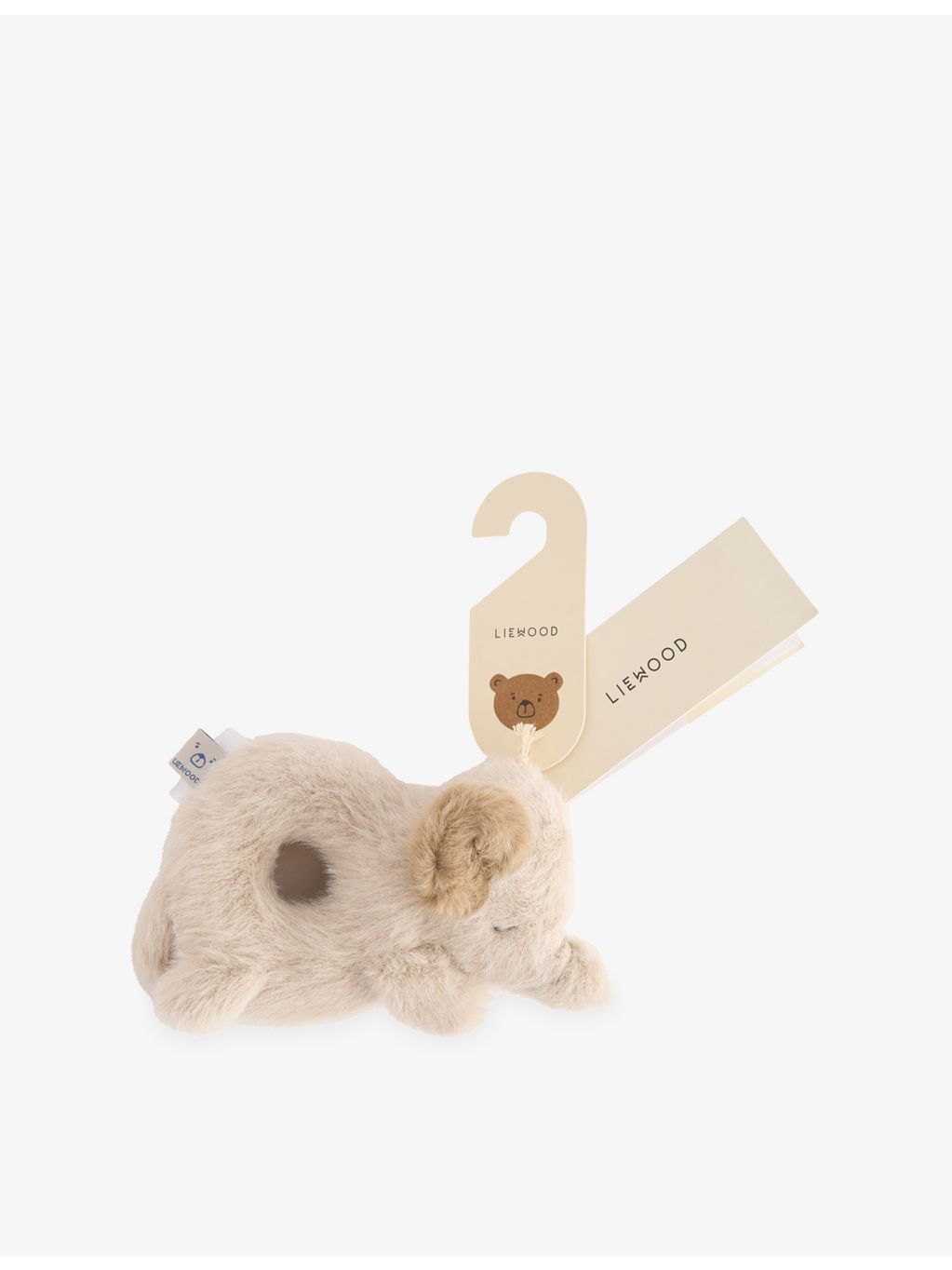 Liewood elephant rattle soft toy 12cm (British brand)