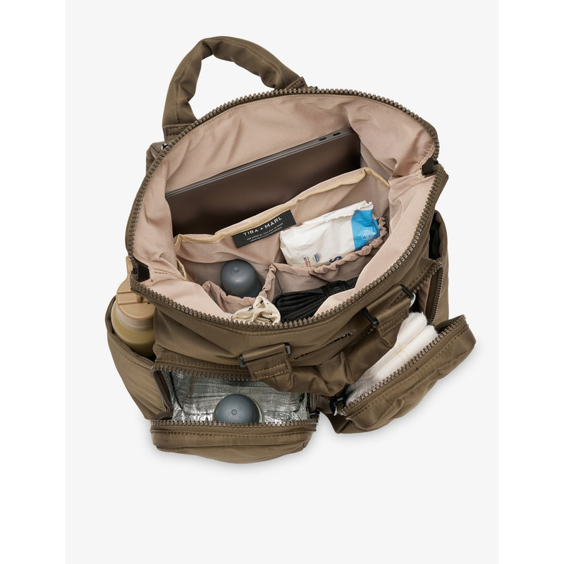 Tiba + Marl Ozzy multi-pocket woven changing bag 16L, imported from the UK
