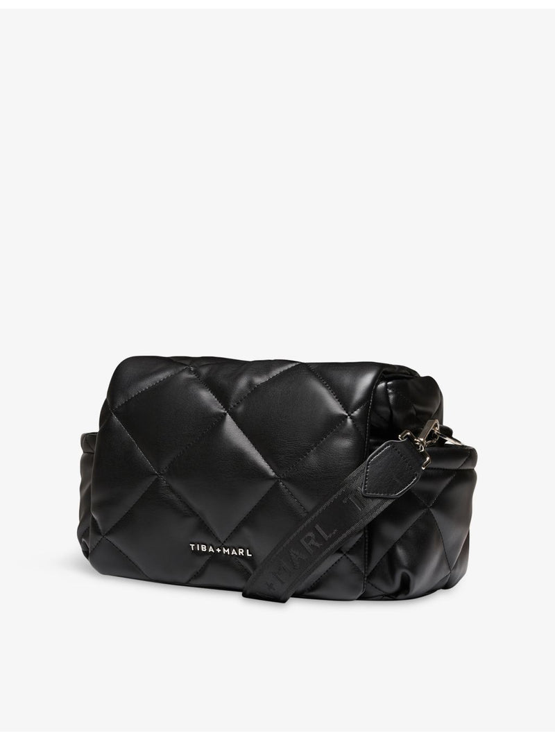Tiba + Marl quilted faux leather changing bag, imported from the UK