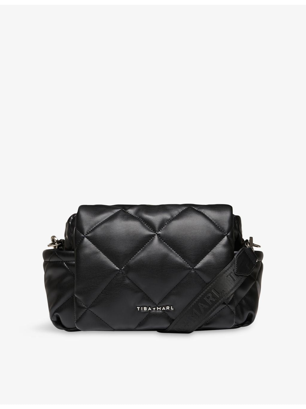 Tiba + Marl quilted faux leather changing bag, imported from the UK
