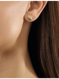 Chaumet 18ct gold bee stud earring with 0.03ct diamond (British brand)