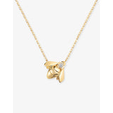Chaumet 18ct yellow gold bee pendant with diamond, imported from the UK