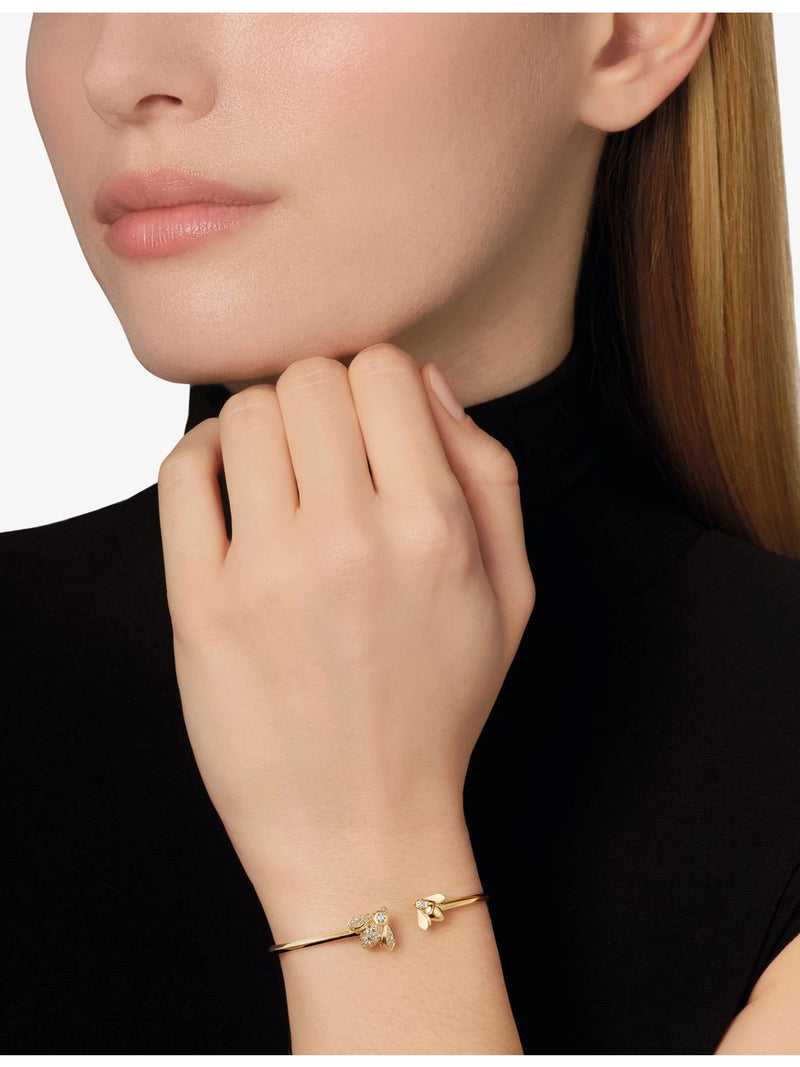Chaumet Bee de Chaumet 18ct gold diamond cuff bracelet (British brand)