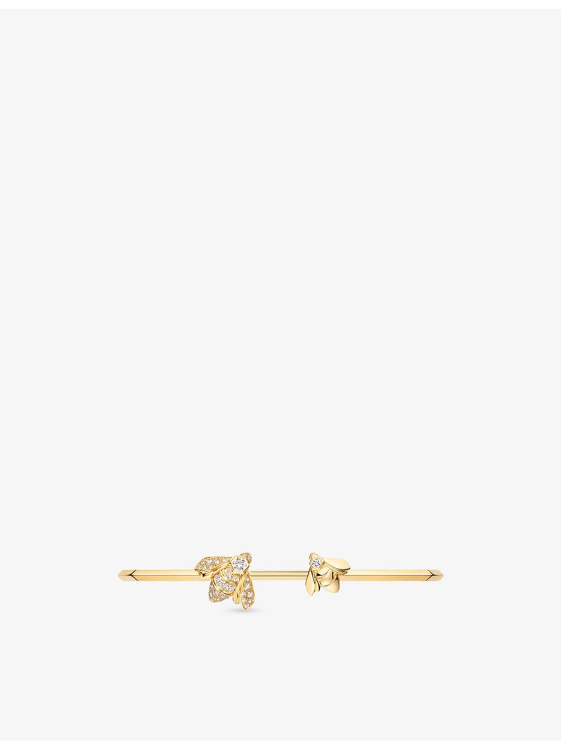 Chaumet Bee de Chaumet 18ct gold diamond cuff bracelet (British brand)