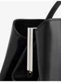 Verafied leather clutch bag with interchangeable straps, British brand