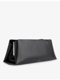Verafied leather clutch bag with interchangeable straps, British brand