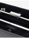Verafied leather clutch bag with interchangeable straps, British brand