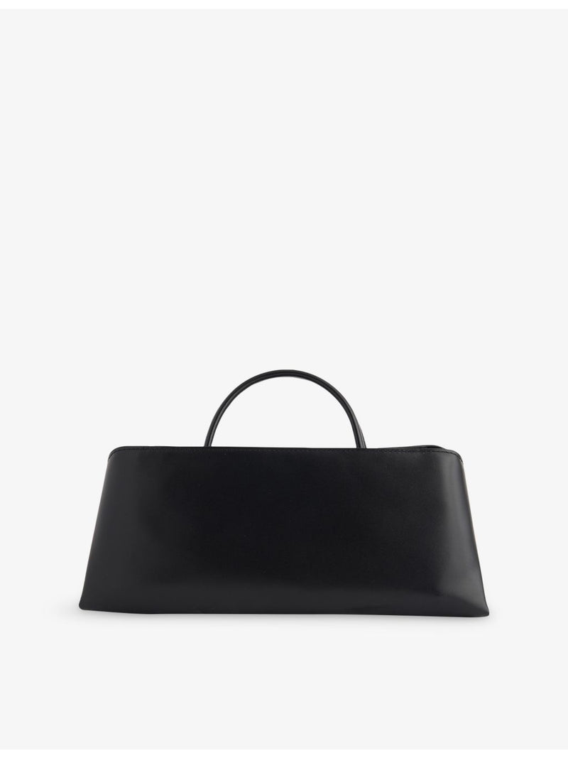 Verafied leather clutch bag with interchangeable straps, British brand